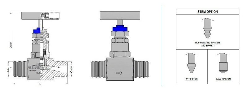 Pipe Gauge 90° Syphon Main View